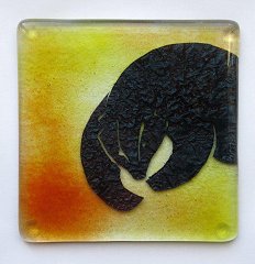 Badger Silhouette Coaster