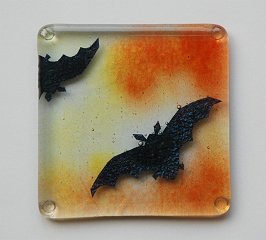 Bats Silhouette Coaster