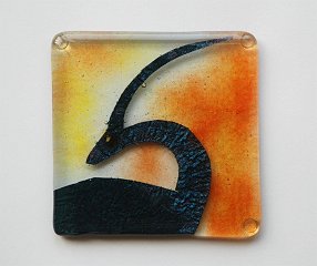 Gazelle Silhouette Coaster