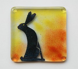 Hare Silhouette Coaster