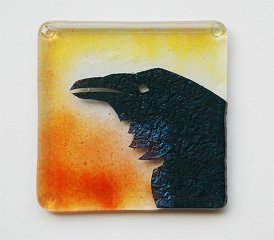 Raven Silhouette Coaster